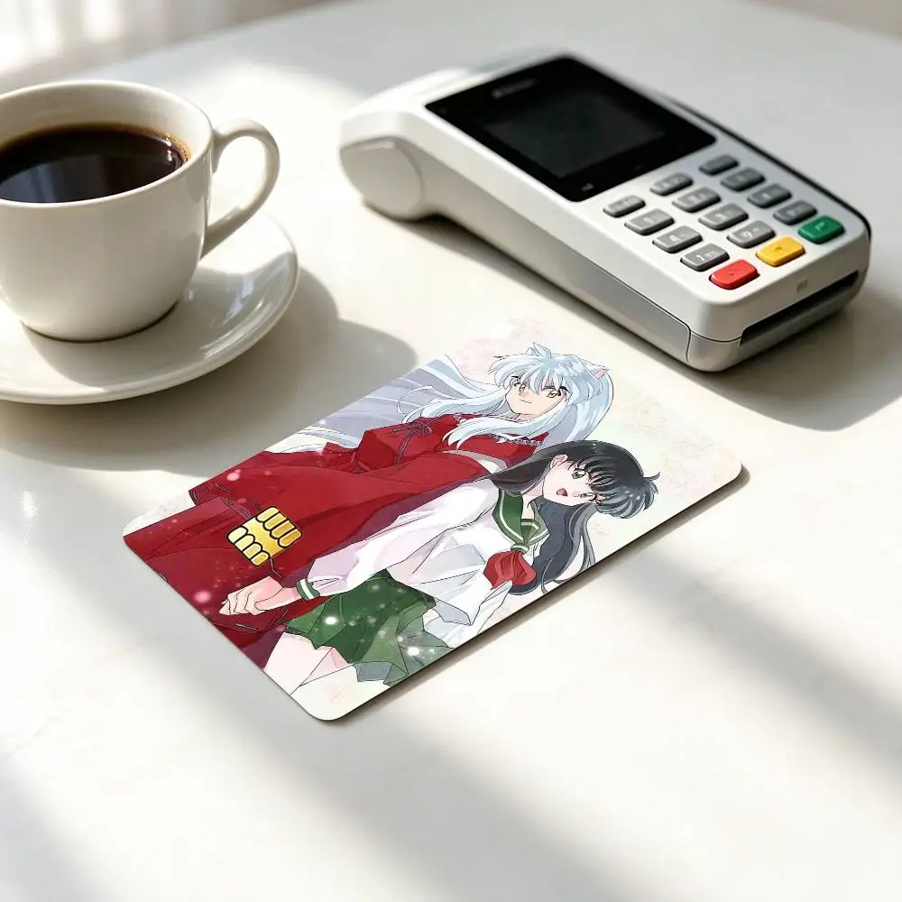 Inuyasha  k-Kagome Anime-E  Credit Card HD Stickers Small Chip Waterproof Sticker Game Card Decal Gift
