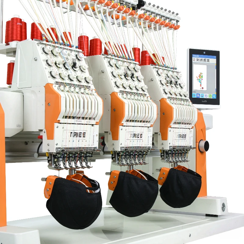 Automatic Logo Embroidery Machine Multi Head Options for Garment Decoration Sportswear and Promotional Textile Orders