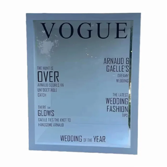 High Quality Magazine Box Photography Background Advertising Trade Show Vogue Magazine Photo Booth For Party Wedding Decoration