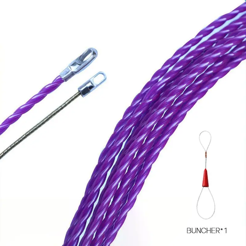 

6mm 10/15/20/25/30 Cable Push Puller Threader Electrical Wire Cable Guide Device Running Puller Lead Tool