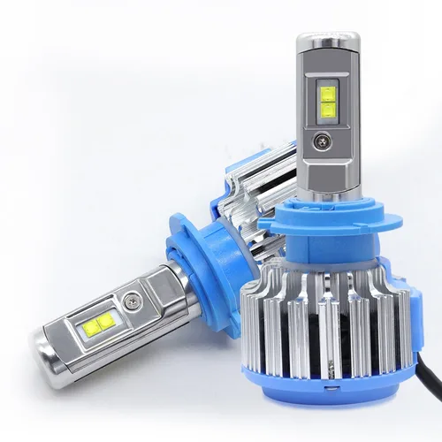 Faros LED T1 para coche H4 H7 H11 9005 9006 H8, bombillas de adaptación ultrabrillantes, haz de fuerte penetración, accesorios para coche, luces de mejora