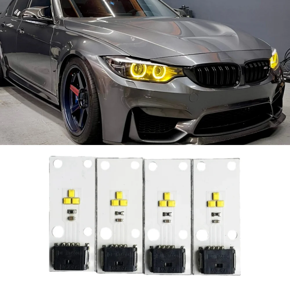 CSL 옐로우 엔젤 아이즈 DRL 보드, 2015 2016 2017 BMW F80 M3 F32 F33 F36 420i 430i 440i M4 제논 헤드라이트 63117263051 레드