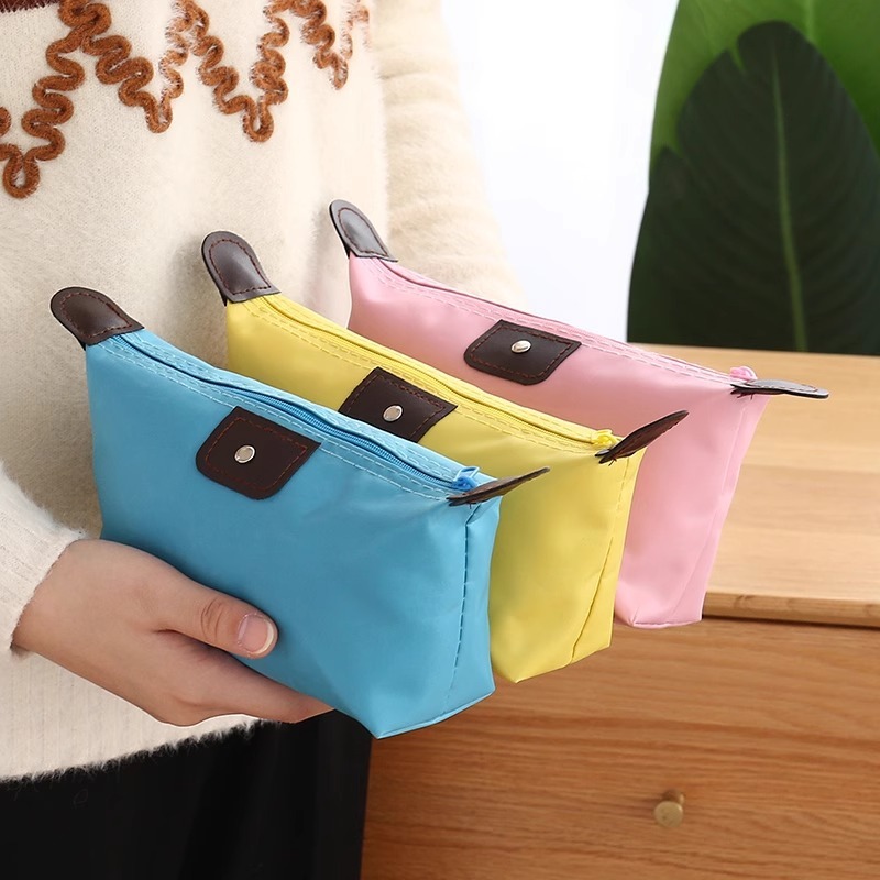  Korean version cute dumpling makeup bag candy colored dumpling cosmetic storage bag gift storage bag 