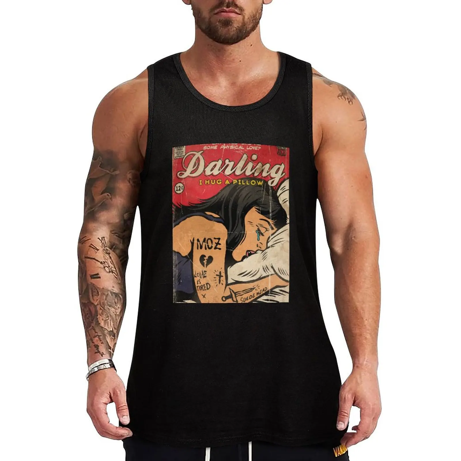 

Darling Comics Tank Top Men's t-shirts singlets for men Men's vest men gym
