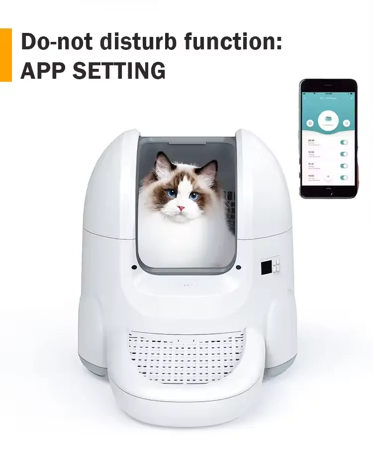 Smart Cat Litter Box Automatic Self Cleaning Fully Enclosed 67L Automatic Cat Litter Box