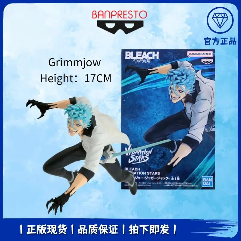 Oryginalna figurka anime Bandai Banpresto BLEACH VIBRATION STARS GRIMMJOW JAEGERJAQUES, model kolekcjonerski z PVC, zabawka, prezent