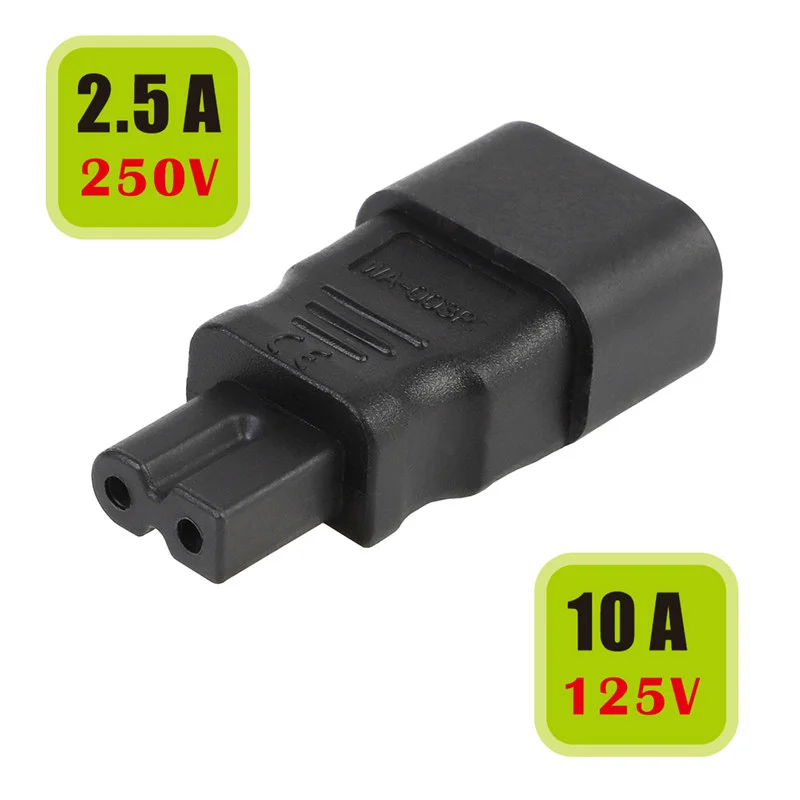 TLDPLUG IEC 320 C14 «папа»-поляризованный адаптер переменного тока IEC 320 C7, 250 А, 125 В, 10 А, В