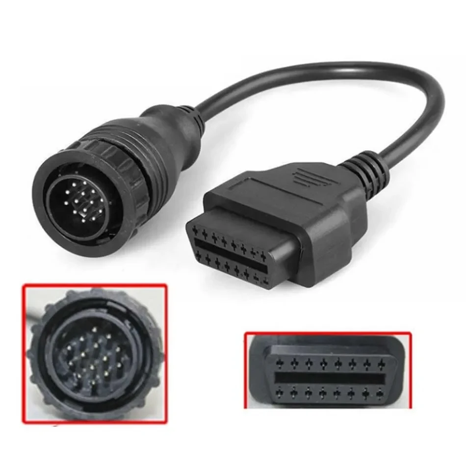 10PCS/lot OBD Adapter Cable for Benz 14Pin To 16 Pin OBD 2 Car Diagnostic Connector 14 Pin To 16Pin Sprinter Cord for Mercedes
