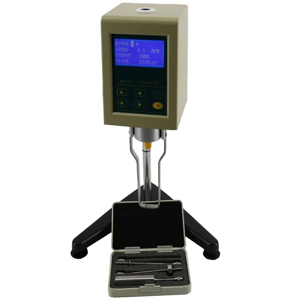 

NDJ-8S Digital Display Rotary Viscometer Liquid Viscosity Tester with 1# 2# 3# and 4# Rotors