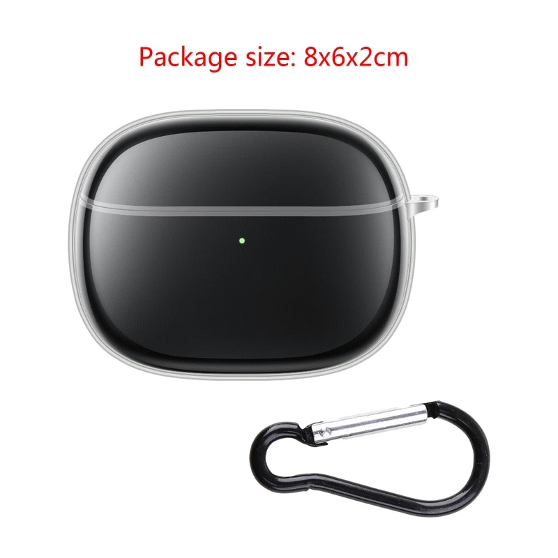 E9LB متوافق مع RedmiBuds 4 غطاء سماعة الأذن اللاسلكي المقاوم للصدمات، غطاء ناعم مضاد للغبار وقابل للغسل