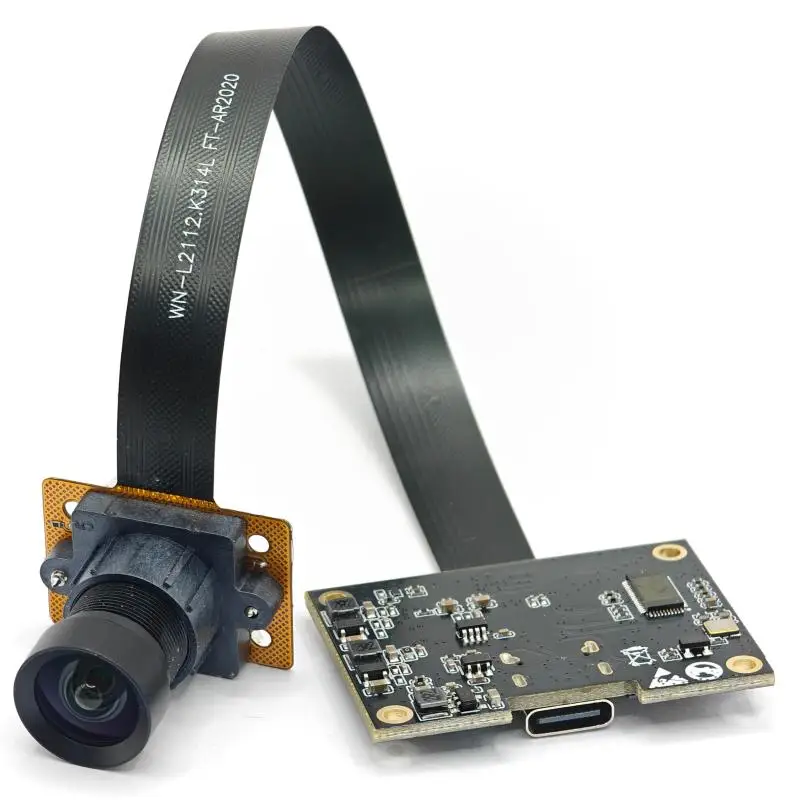 20MP 15FPS USB2.0/USB3.0 Camera Module 1/1.8-Inch AR2020 Sensor Driver Free Fixed Focus for Machine Vision