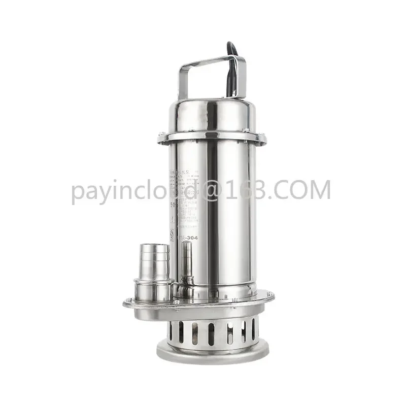 

304 Stainless Steel Diving Clean Water Pump Sewage Pump Small Agricultural Resistant Household 220V High Lift Seawater Pump