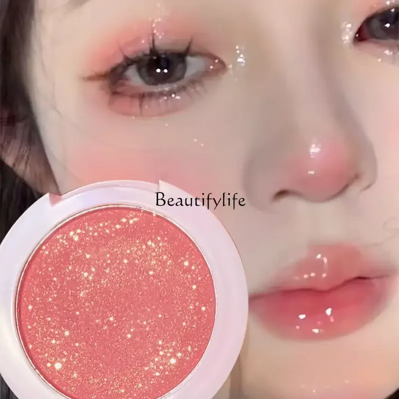 

Monochrome Blush Pearlescent Thin and Glittering Face Brightening Natural Easy to Color