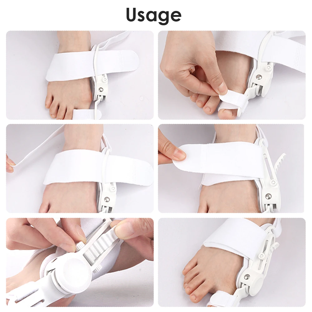 Bunion Corrector Correct Hallux Valgus Big Toe Separator Splint Correction Thumb Big Bone Straightener Orthotics Feet Care Strap