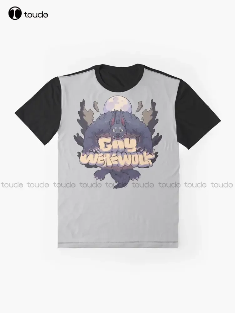 Gay Werewolf Graphic T-Shirt Custom Aldult Teen Unisex Digital Printing Tee Shirts Custom Gift Xxs-5Xl Streetwear