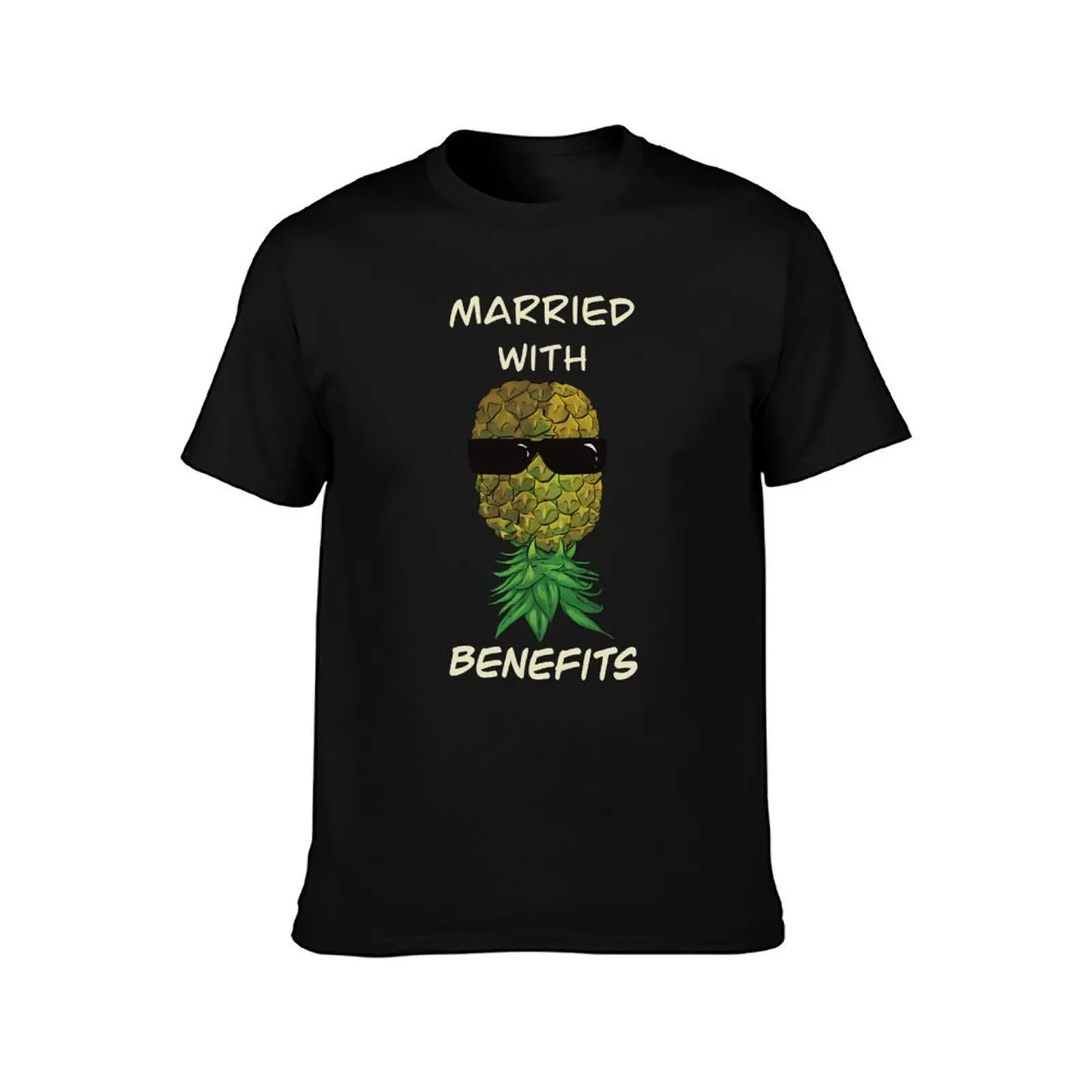 Upside down pineapple wearing glasses - Married witth benefits T-Shirt Mechanic Work Tee Shirt T-Shirt