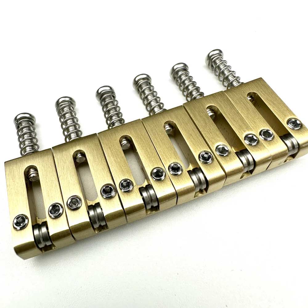 【Made in Japan】 10.5MM Brass Saddle With Stainless Steel Roller Electric Guitar Tremolo Bridge Saddles For ST TL Guitar