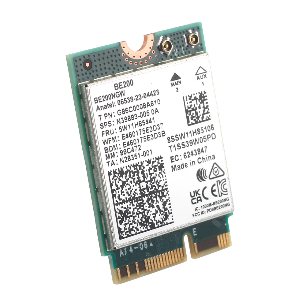 

WiFi 7 Bluetooth 5.4 BE200 Card 2.4/ 5/ 6 GHz 5.8Gbps For Windows 10/11 Laptop Desktop