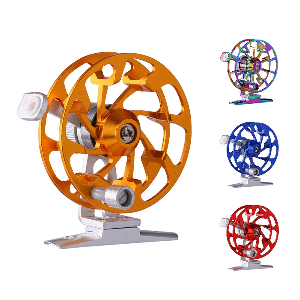 

Ice Fishing Fly Fishing Reel With Ceramic Outlet Hole Rattle Reels Accurate Casting Fly Fishing 60mm / 58g