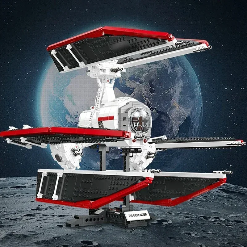 

Planet Wars DIY MOC Spaceship Building Blocks Highly Detailed Fighter Model Creative Gift For Space Fleet Enthusiasts Collectors