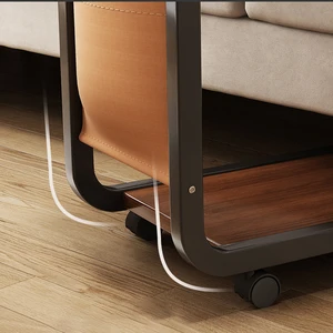 Side table for living room, mobile coffee table, C side of C -shaped sofa, simple square square table, bedroom bedroom table 5 Main Sales Center table Room - №6