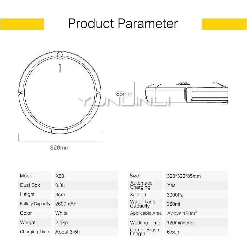 Robot aspirador de barrido inteligente para el hogar, limpiaparabrisas automático fino, máquina de limpieza para fregar el hogar