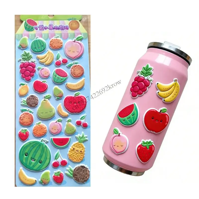 Puffier Sticker Sheets Decorative Sticker Small Sticker for Kids & Adults, Reusing Tiny Sticker for Scrapbooking R9CB