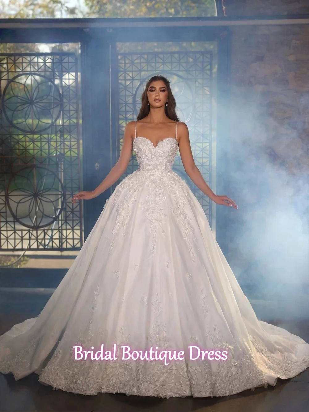 

Индивидуальный пошив свадебных платьев с V-образным вырезом для женщин, без рукавов, 2026, блестящее бальное платье для невесты, свадебные платья Vestidos De Novia