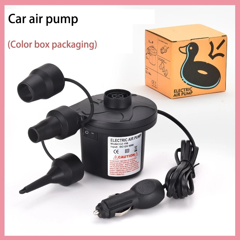 1/2/5pcs 198A DC-12V Electric Inflation Pump Household Outdoor Car Cigarette Lighter Head Electronic AC 110~240v B6