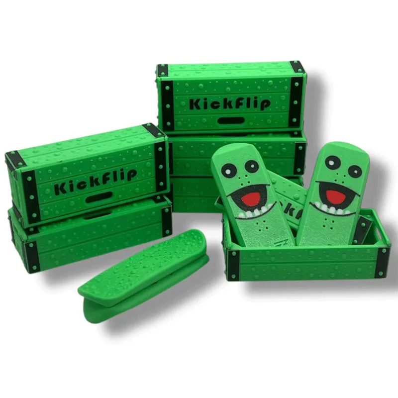 Kickflip Magnetic Mini Finger Skateboard 3D Printed Novelty Toy Stress Reliever Puzzle Gift for Friends Leisure Activity