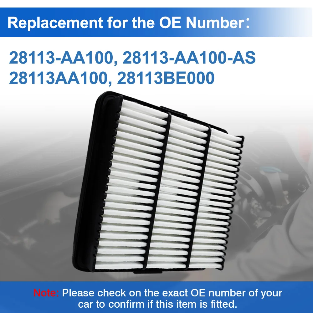 

28113-AA100 Engine Air Filter for Hyundai Elantra Limited SE SEL 2.0L 2021 2022 2023 28113BE000 28113-AA100-AS 28113AA100