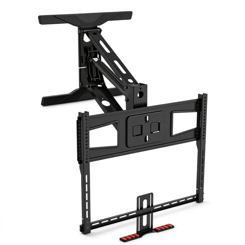 Gas Spring TV Wall Mount Bracket 32-65 Inch, Full Motion Height Adjustable Swivel Tilt Monitor Holder Load 32KG