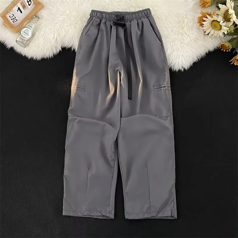 American Style Windproof Waterproof Outdoor Mountain Casual Loose Long Pants Autumn Winter Trendy Men's Fashion Straight Leg