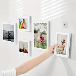 10Pcs Punch-free Wall Hooks, Strong Load-bearing Adhesive , Photo Frame ,Invisible Traceless Hanging
