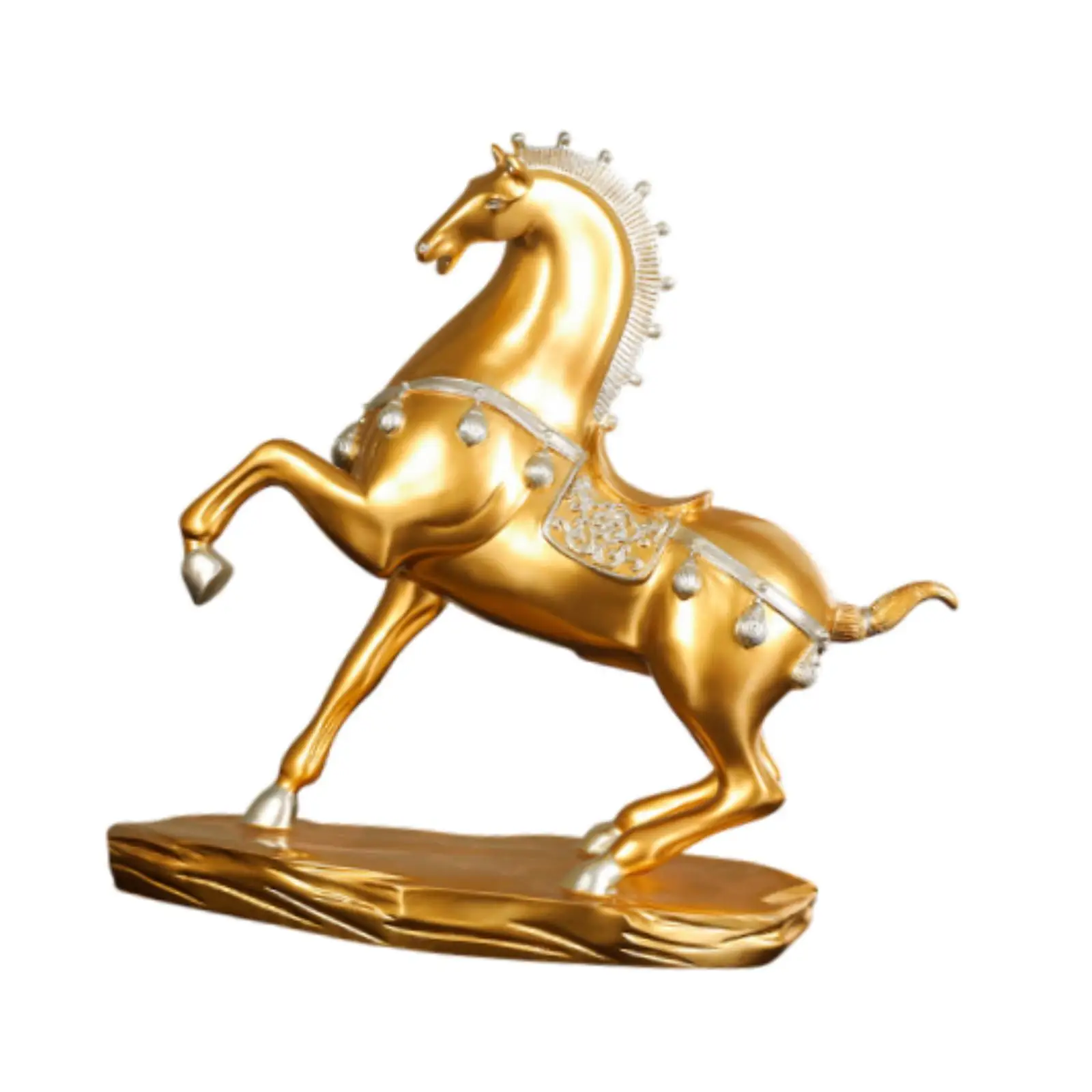 

Horse Statue Sculpture Centerpiece Resin Figurine for Shelf Living Room Home