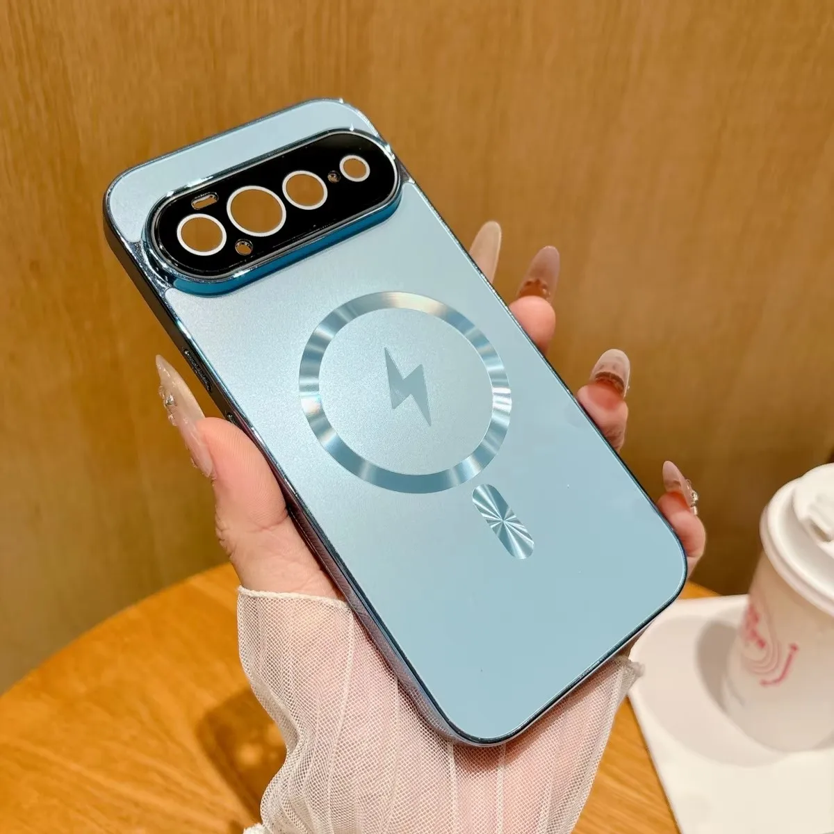 Magnetische AG Nano Frosted Magsafe-Hülle für Google Pixel 11 10 9 ProXL 8 7 6 Pro 10A 9A 8A 7A 6A mit Linsenschutz und Stoßfestigkeit
