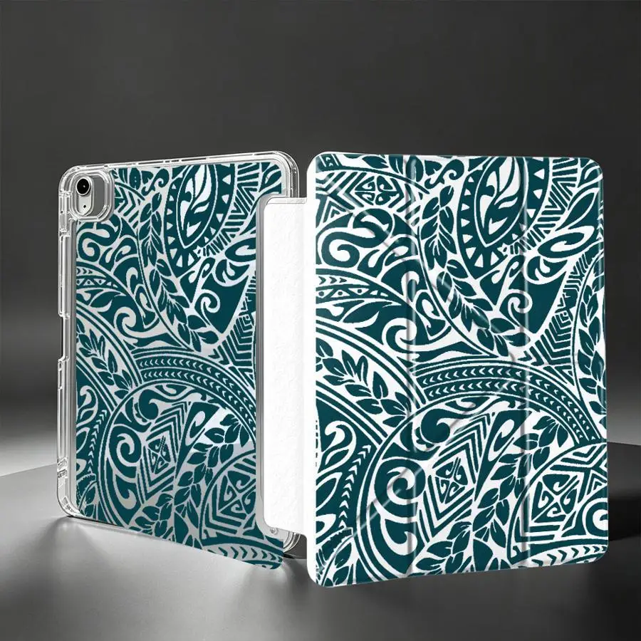 With Pen Slot Cover Tablet Case For Samsung Galaxy Tab A11 A9 Plus S8 S7 FE S9 Plus A8 S10 Lite Personalized Ethnic Patterns
