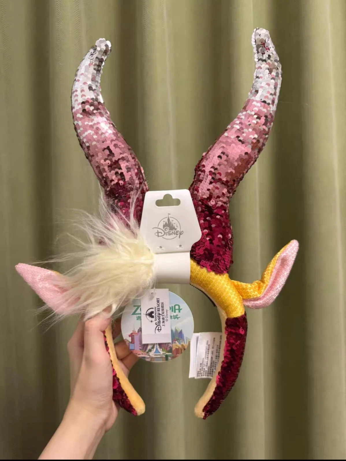 Shanghai Disneyland Zootopia Gazelle Headband Cosplay Headpiece Anime-Inspired Hair Accessory Souvenir Gift view 6