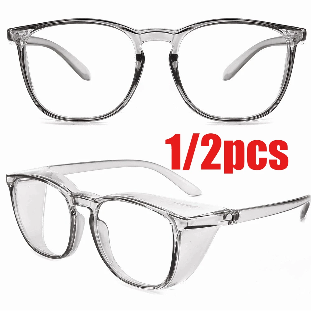 1/2 Stück Anti-Blaulicht-Brille, Spritzschutzbrille, Reitschutzbrille, UV-Schutz, Sandschutz, Stoßschutz, Antibeschlag-Brille, Lesebrille für Männer und Frauen