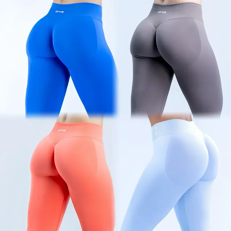 Impact Leggings Women Curl Up Seamless Yoga Pants High Quality Leggings Low Ribbed Fitness Pants High Stretch Fitness Tights