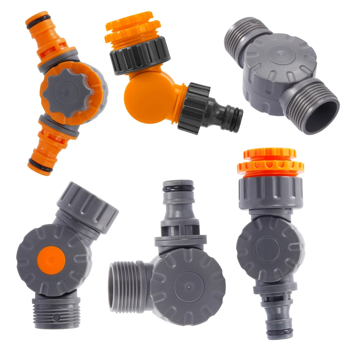 Rotatable Quick Connector Male/Female Thread Water Gun Faucet Repair Joint Garden Irrigation Car Wash Water Pipe Nipple Adapter