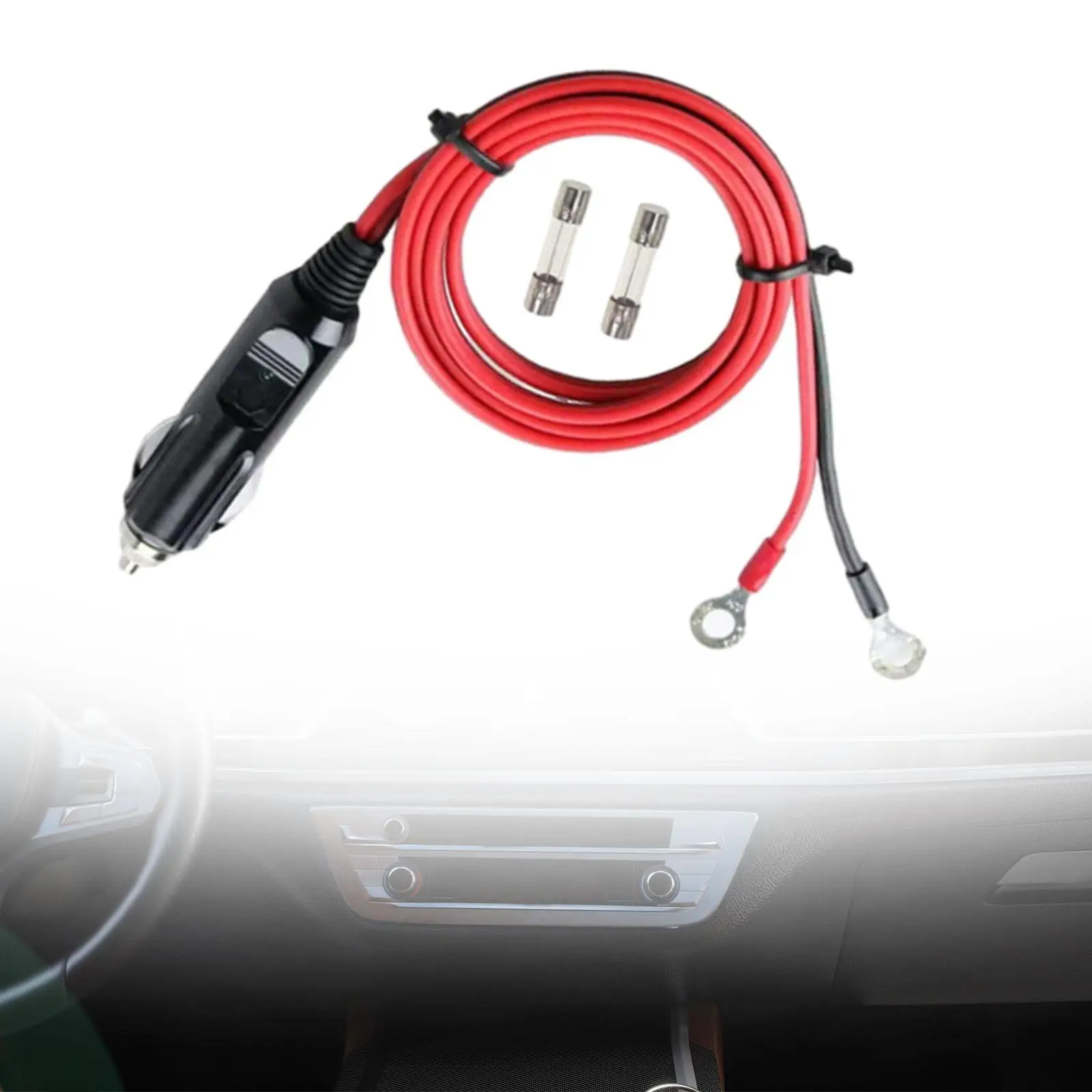 Generic Cigarette Lighter Plug Supply Cord 1M 16AWG Heavy Duty Car Accessories Universal Extension Cable Inverter Cable