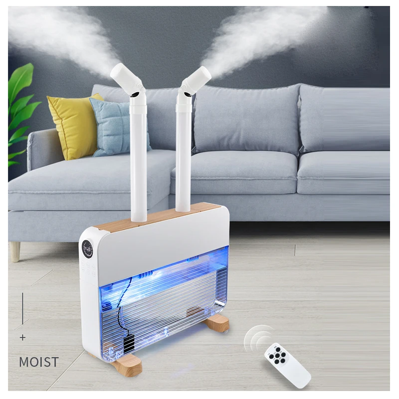 Large Capacity 12L Noiseless Industrial Humidifier Commercial Humidifier Top Fill with UV Sterilization Ultrasonic Humidifier