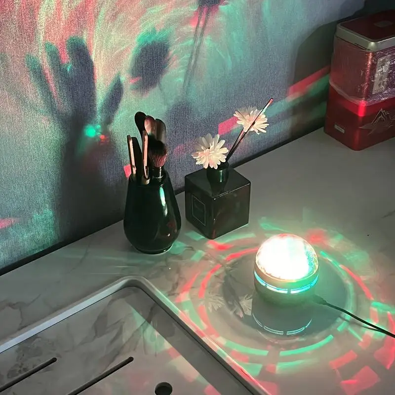New USB Projector NightLights With Northern Light/Rotating Waterwave Effects LED Aurora Galaxy Light Bedroom Decor Birthday Gift