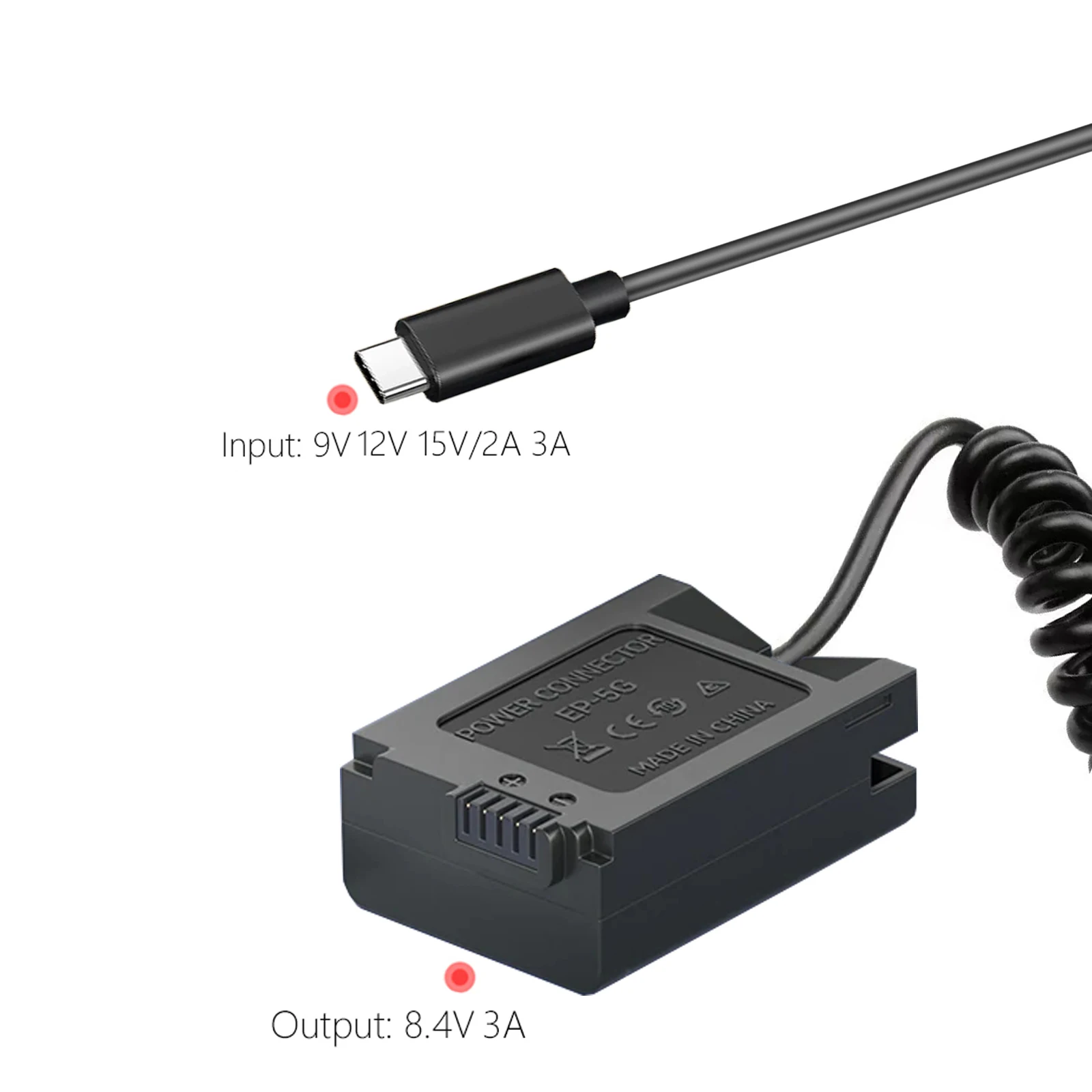 PD USB-C EP-5G EN-EL25 EN-EL25a Dummy Battery For Nikon ZFC Z50 Z30 Camera Charger ENEL25 EP-5G