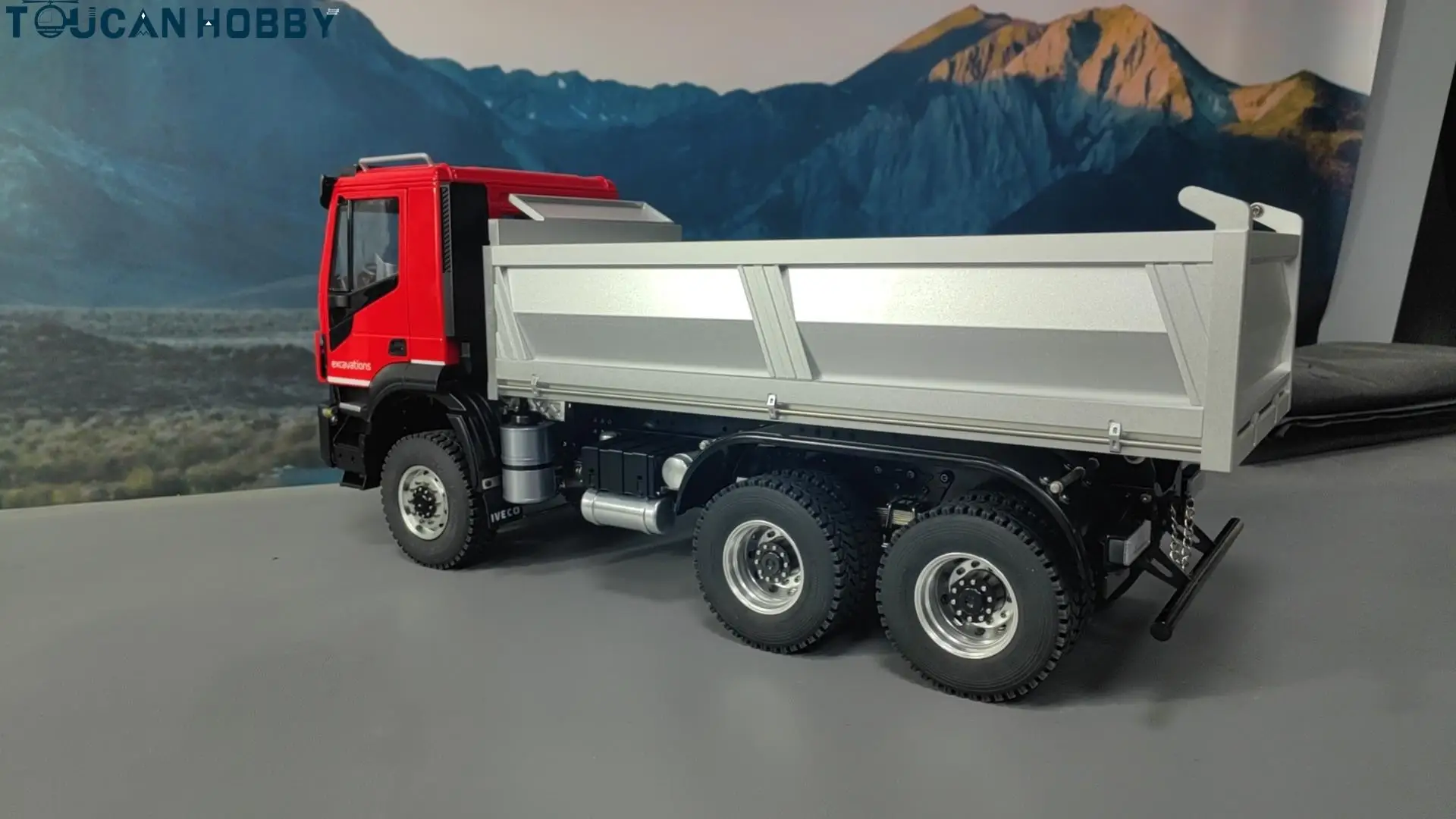 Zabawki Metal 6X6 1/14 RC Wywrotki hydrauliczne Zdalnie wywrotki Wywrotka Radio samochodowe Gotowe modele pojazdów Światło Dźwięk Prezenty dla