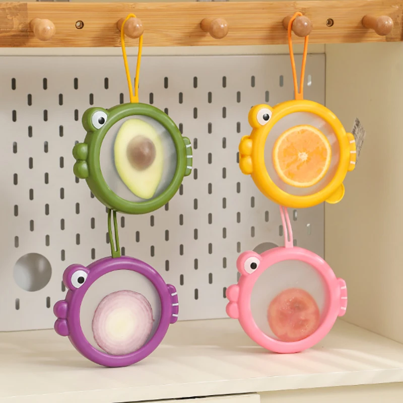 Avocado Saver And Onion Storage, Reusable Double-Layer Silicone Film Fish Freshness Container For Lemon, Tomatoes, Garlic