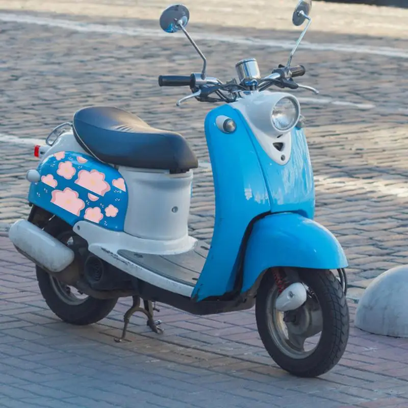 Flower Helmet Sticker Lovley DIY Decorate Car Styling And Decals Self Adhesive For Motorbike Motorcycle Motor Laptop Decal