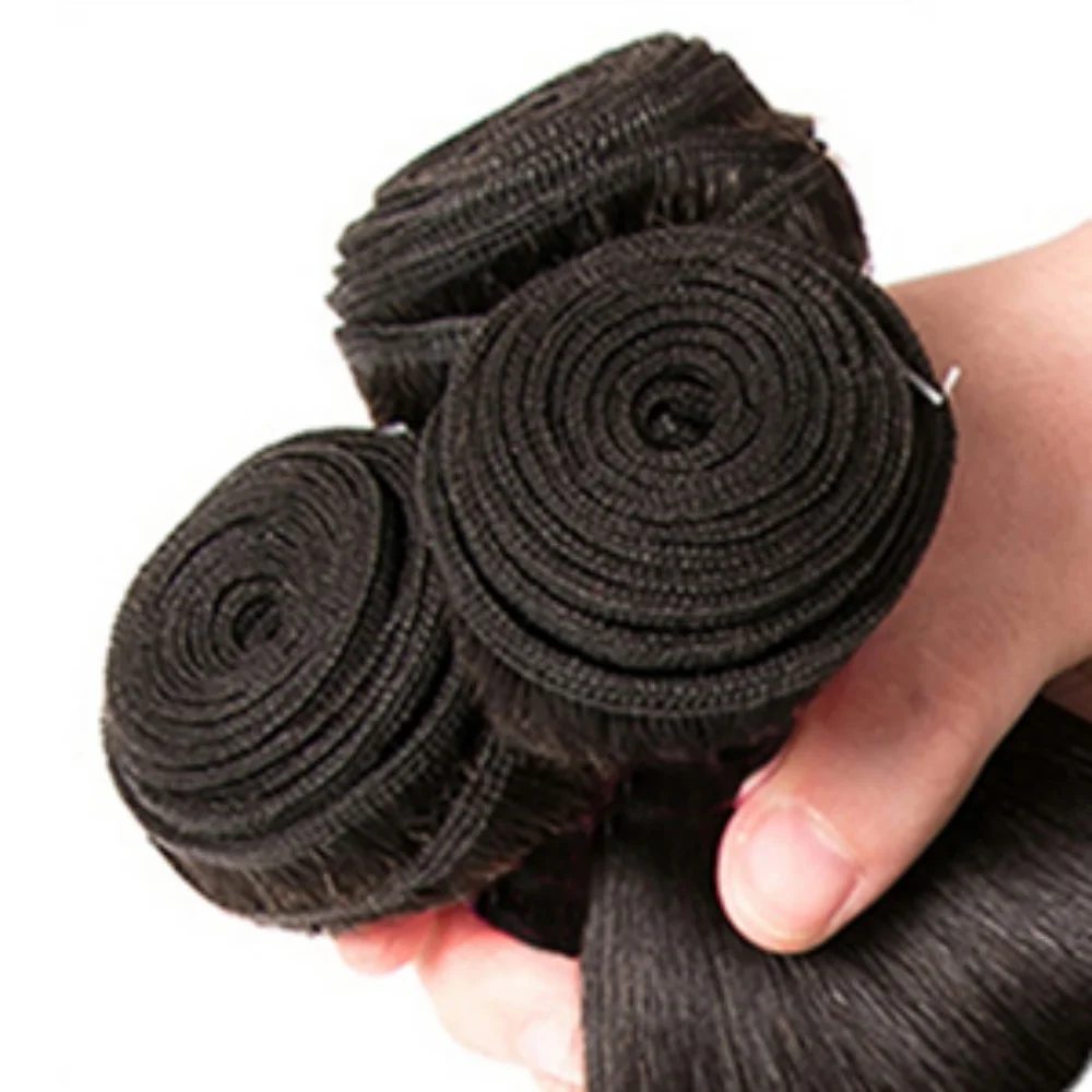 Бирманские волосы, 40 дюймов, необработанные, необработанные, 100% человеческие волосы, прямые 1, 3, 4 пучка, объемные плетеные волосы с двойным утком