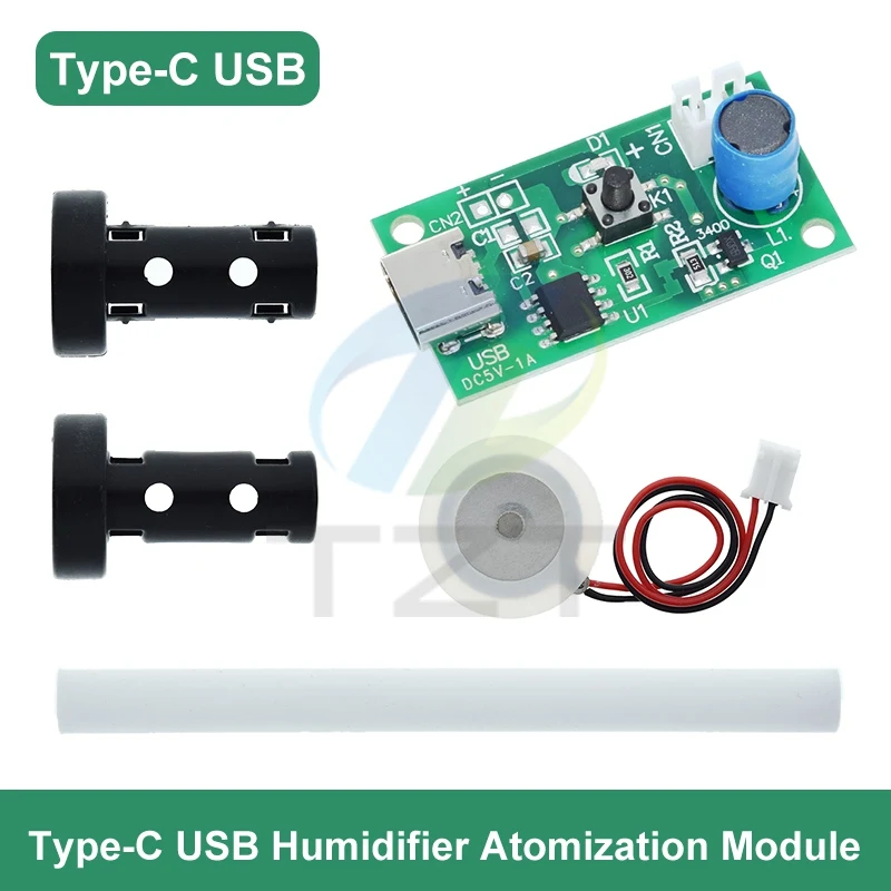 USB Mini Humidifier DIY Kits Mist Maker and Driver Circuit Board Fogger Atomization Film Atomizer Sheet Mini Oscillating